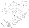 Part Location Diagram of 126995X428 Husqvarna Console.shift control